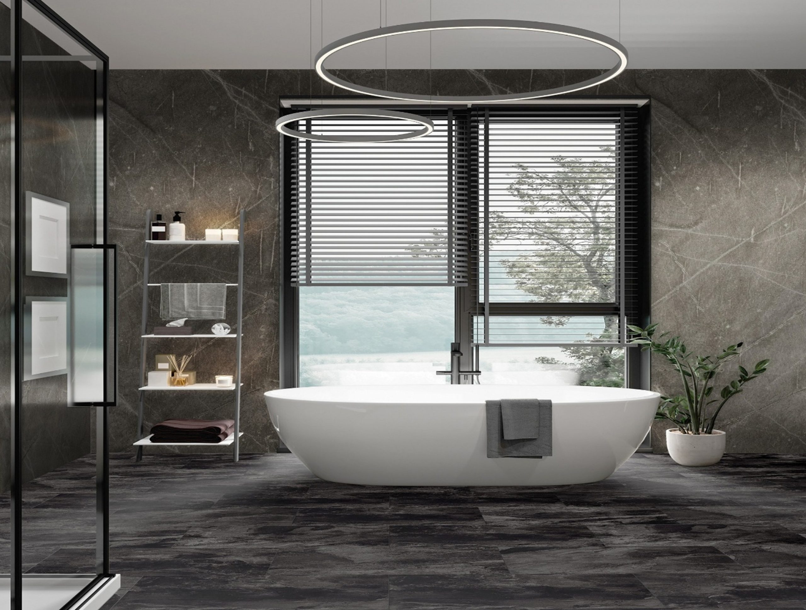 Wodoodporna płyta ścienna Marmur Atlantycki Szary K368 PTX